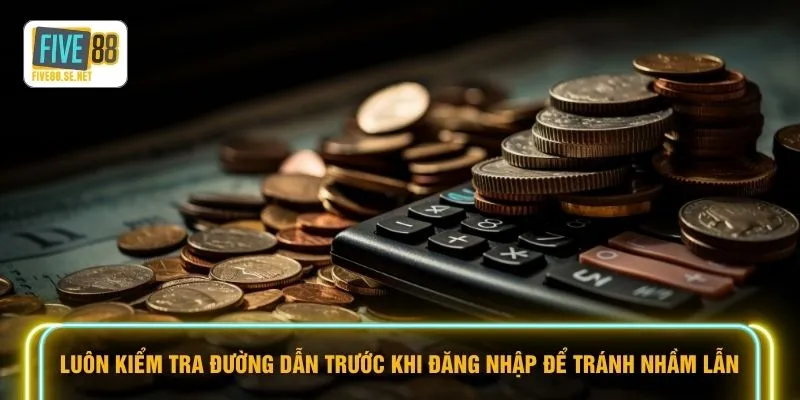 Luôn kiểm tra đường dẫn trước khi đăng nhập để tránh nhầm lẫn
